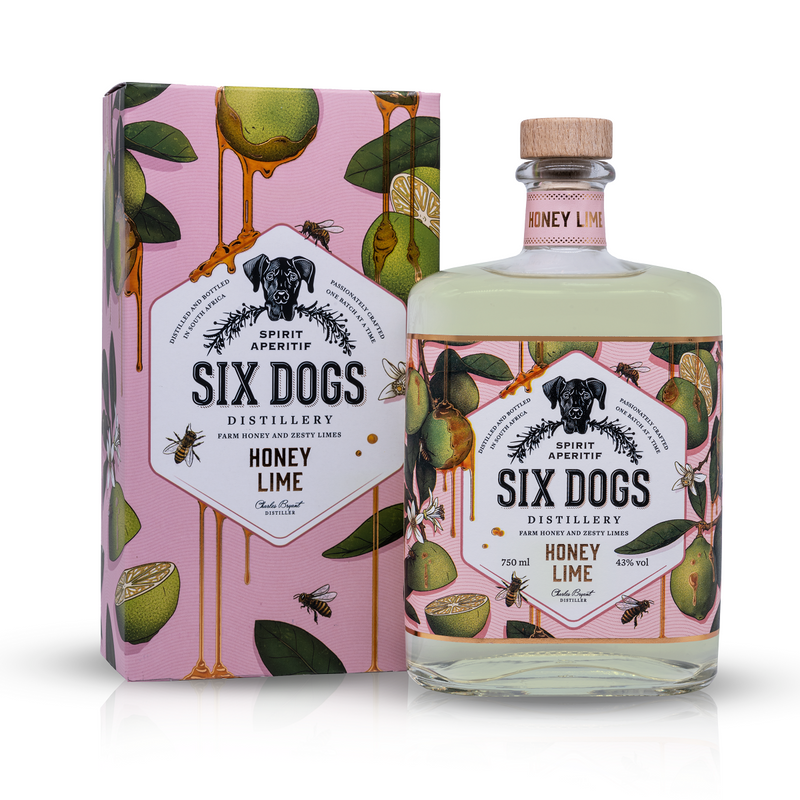 Six Dogs Honey Lime Gin 750ml